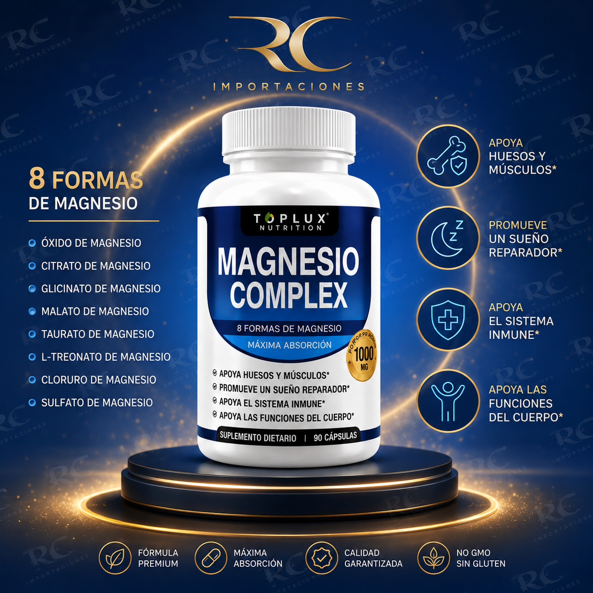 MAGNESIUM COMPLEX DE MÁXIMA ABSORCIÓN