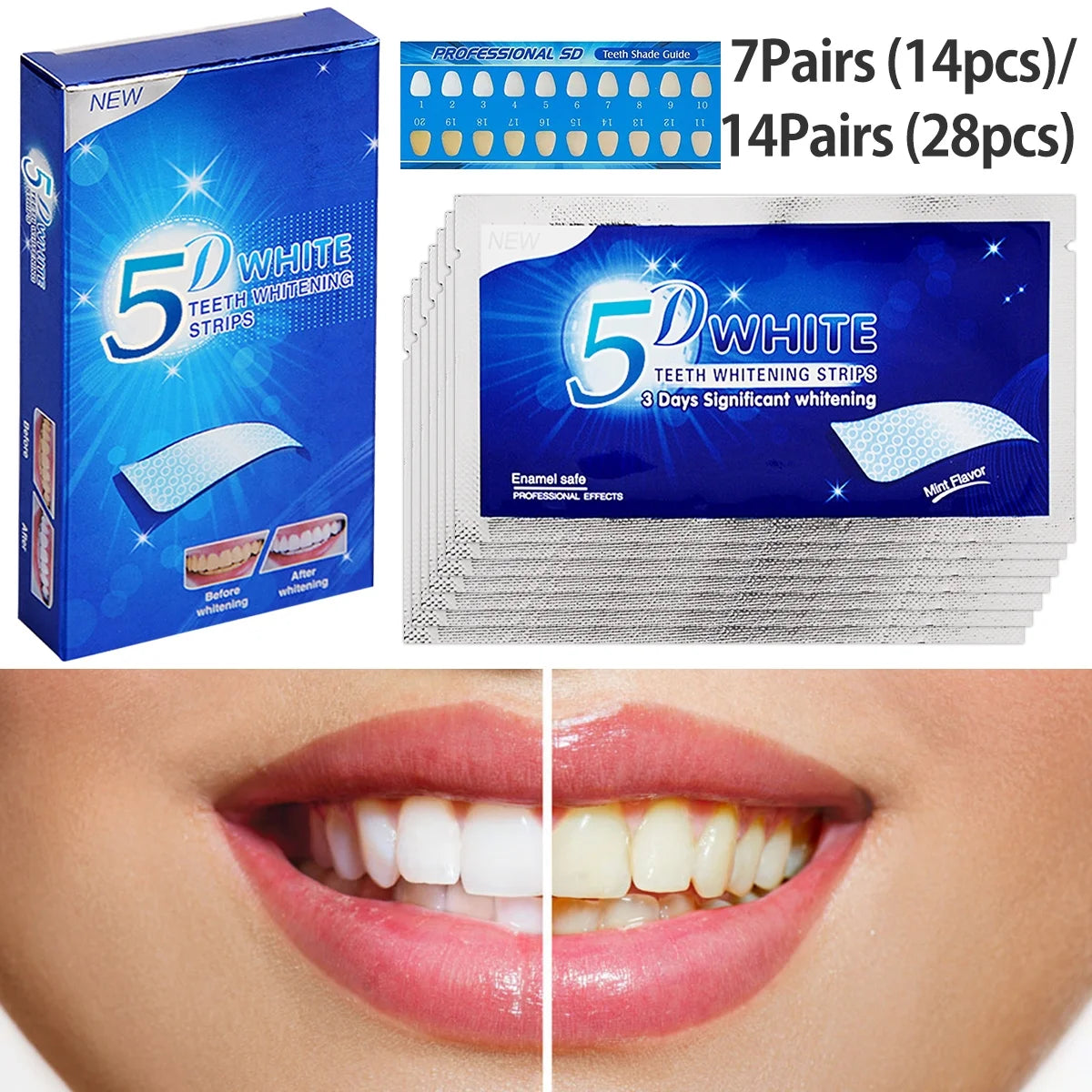BLANQUEADOR DENTAL 7 TIRAS